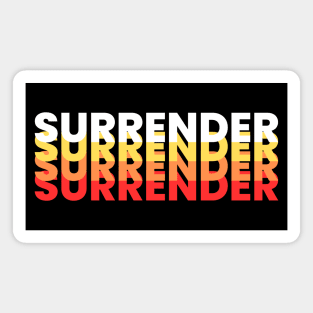 Surrender | Christian Typography Magnet